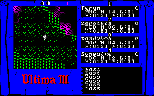 Ultima III: Exodus in-game screen image #3 