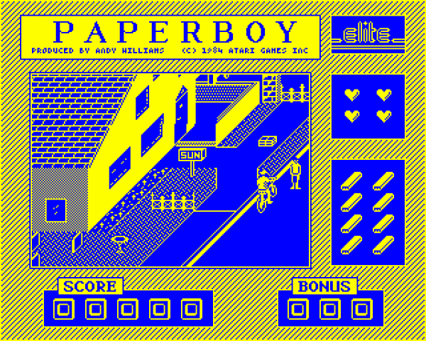 Paperboy in-game screen image #1 