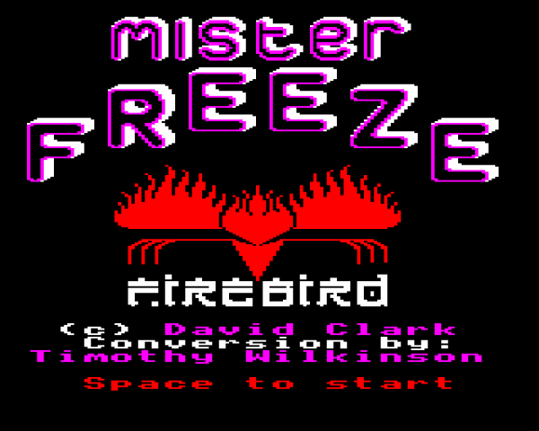 Mr. Freeze title screen image #1 