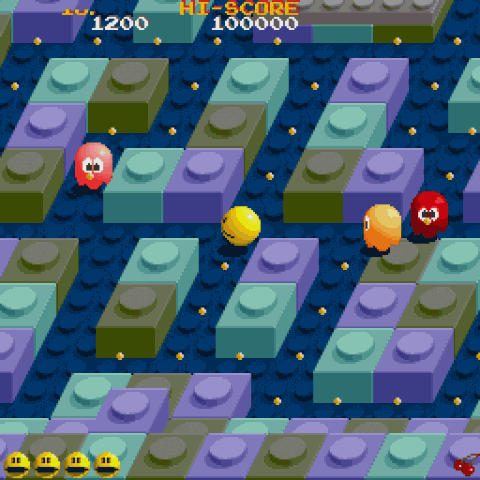 Pac-Mania  in-game screen image #1 