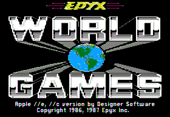 World Games title screen image #1 