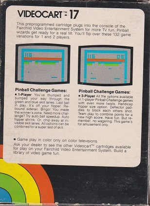 Videocart 17: Pinball Challenge  package image #1 