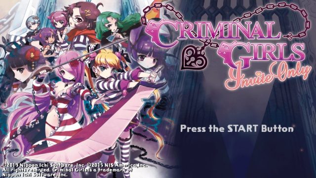Criminal Girls: Invite Only  title screen image #2 