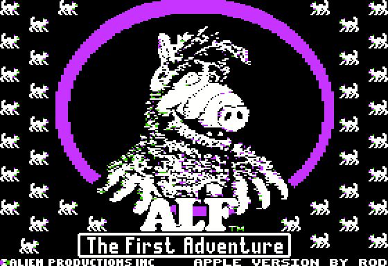ALF: The First Adventure title screen image #1 