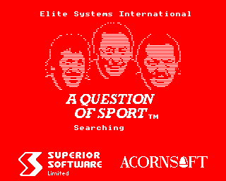 A Question of Sport title screen image #1 