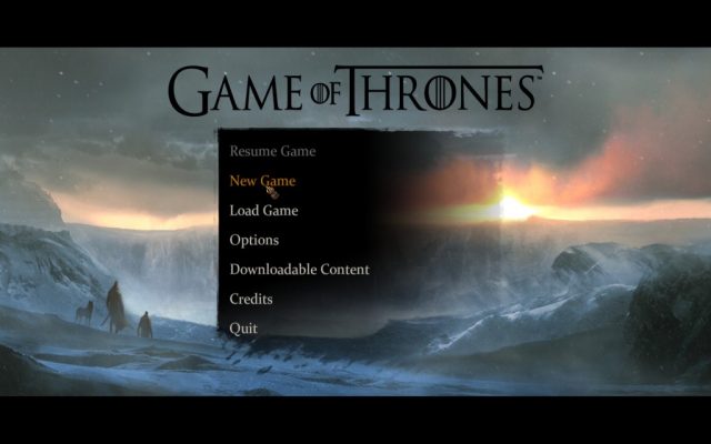 Game of Thrones  title screen image #1 