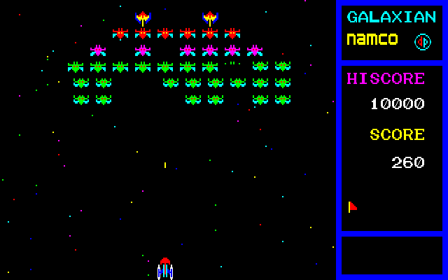 Galaxian in-game screen image #1 