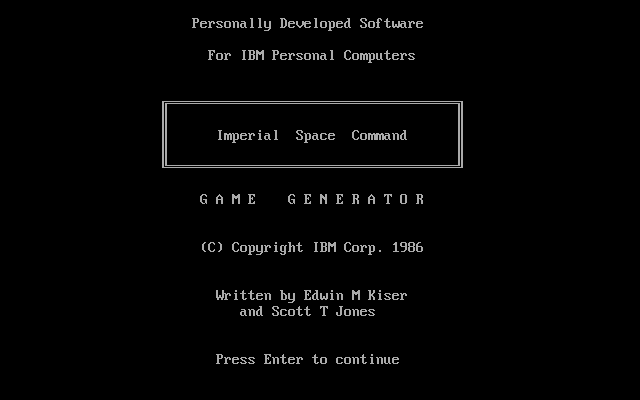 Imperial Space Command title screen image #1 