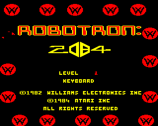 Robotron: 2084  title screen image #1 