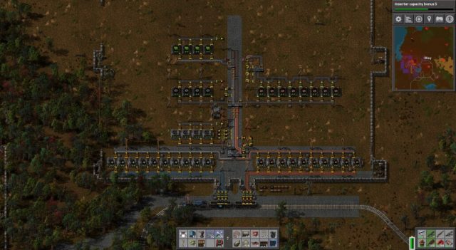 Factorio in-game screen image #1 Basic factory startup.