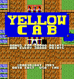 Yellow Cab  title screen image #1 
