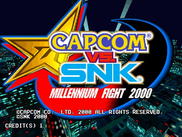 Capcom vs. SNK: Millennium Fight 2000 title screen image #1 
