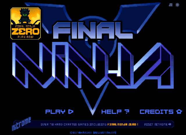 Final Ninja title screen image #1 
