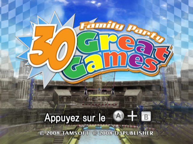 Family Party: 30 Great Games title screen image #1 