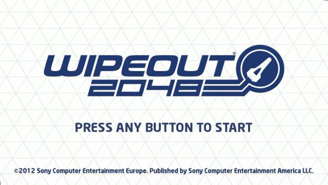 WipEout 2048 title screen image #1 