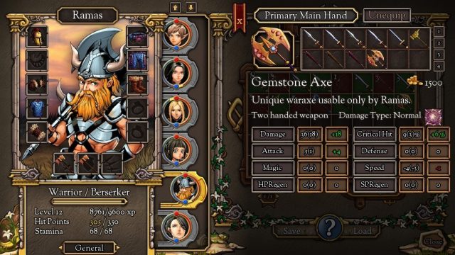 Loren the Amazon Princess in-game screen image #2 