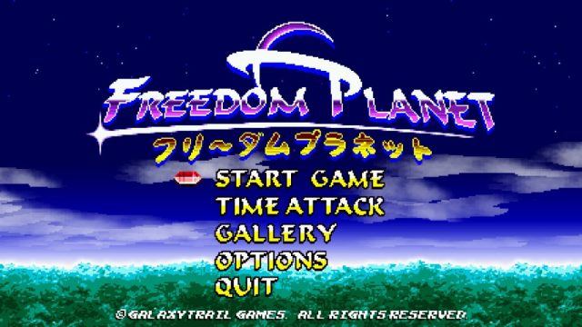 Freedom Planet title screen image #1 