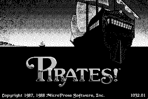 Pirates!  title screen image #1 