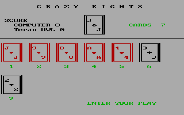 Crazy Eights in-game screen image #1 