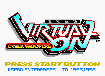 Virtual On: Cyber Troopers  title screen image #1 