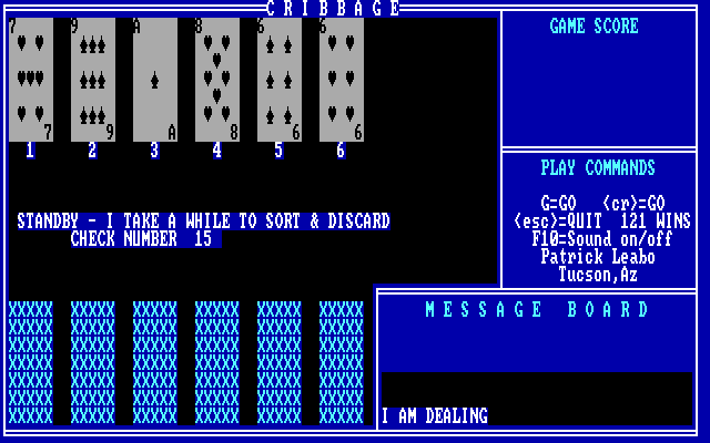 Cribbage in-game screen image #1 