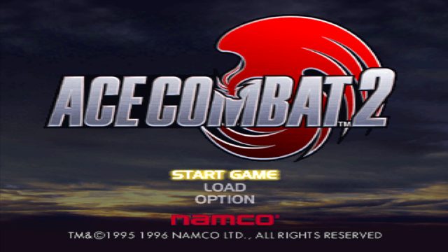Ace Combat 2 title screen image #1 