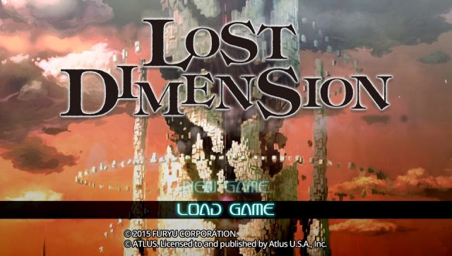 Lost Dimension title screen image #1 