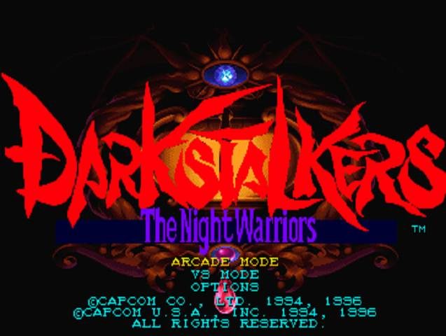 DarkStalkers  title screen image #1 