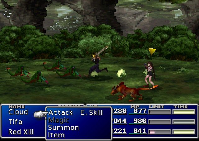 Final Fantasy VII  in-game screen image #1 Fight sequence