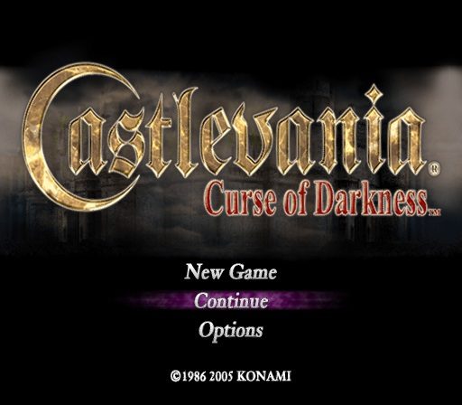 Castlevania: Curse of Darkness  title screen image #1 
