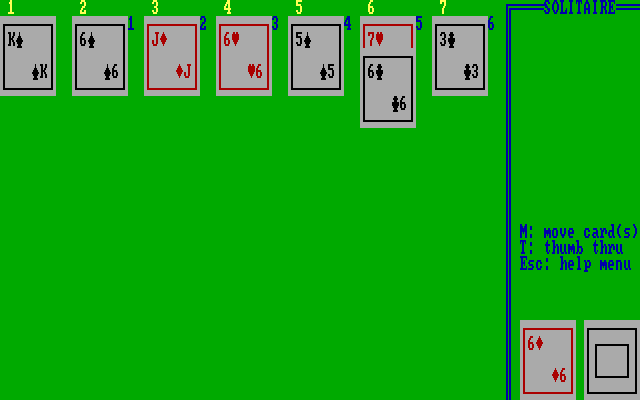 Solitaire in-game screen image #1 
