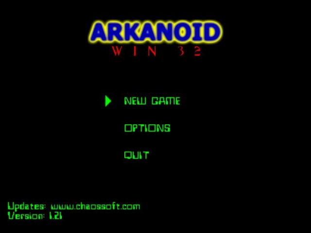 Arkanoid title screen image #1 