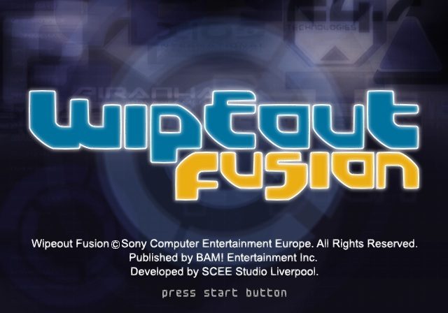WipEout Fusion title screen image #1 