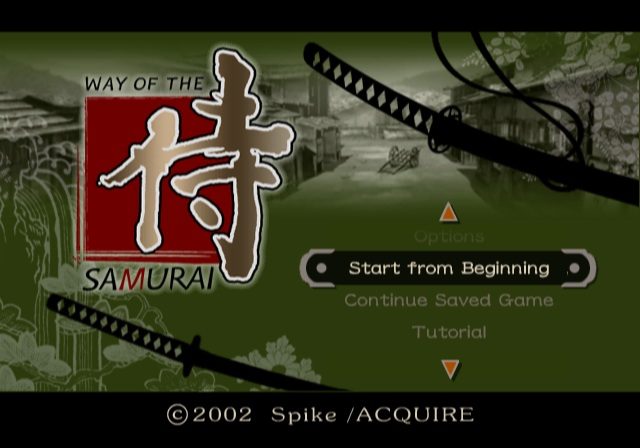 Way of the Samurai title screen image #1 
