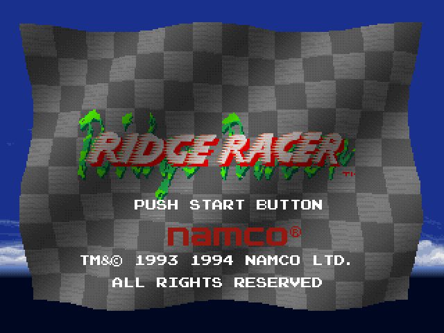 Ridge Racer  title screen image #1 