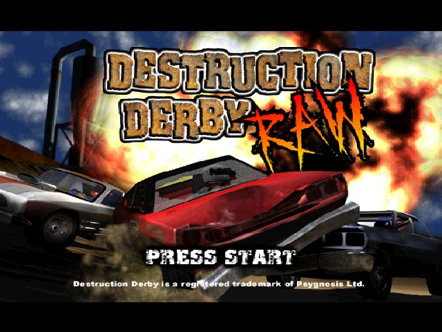 Destruction Derby Raw title screen image #1 