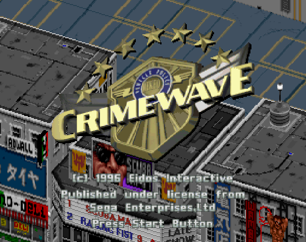 CrimeWave  title screen image #1 