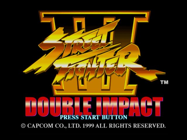 Street Fighter III: Double Impact  title screen image #1 