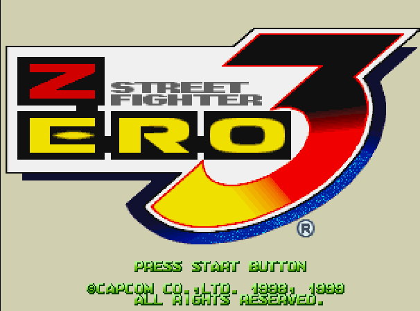 Street Fighter Alpha 3  title screen image #1 