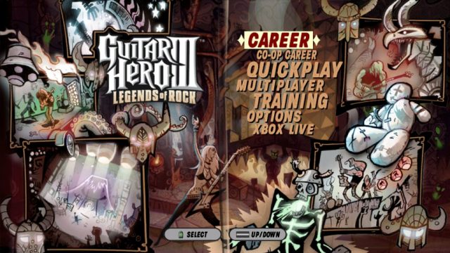 Guitar Hero III: Legends Of Rock  title screen image #2 