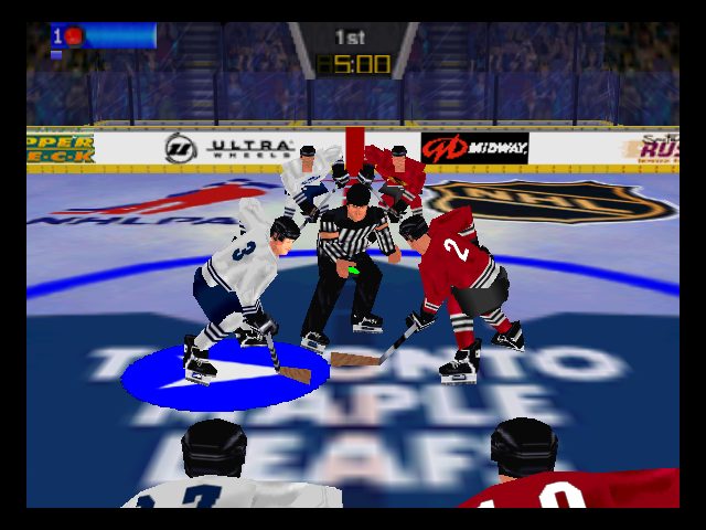 Wayne Gretzky's 3D Hockey '98 in-game screen image #1 