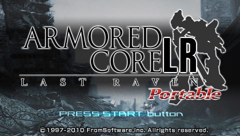 Armored Core - Last Raven Portable title screen image #1 