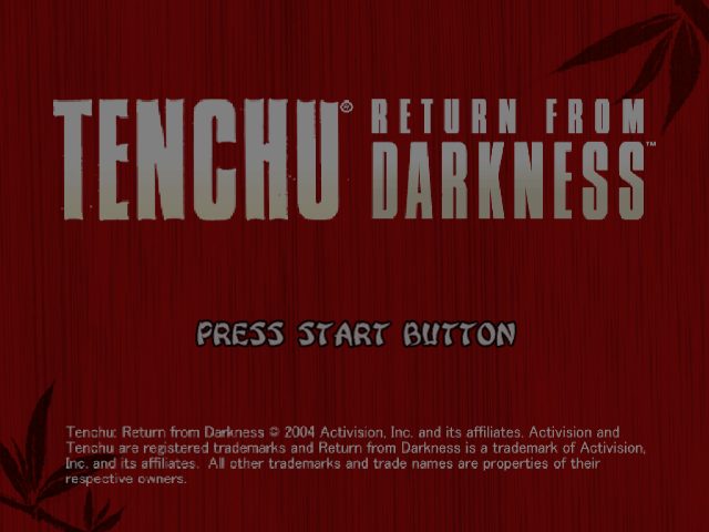 Tenchu: Return From Darkness  title screen image #1 