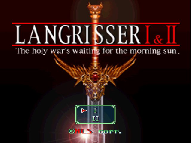 Langrisser I & II  title screen image #1 