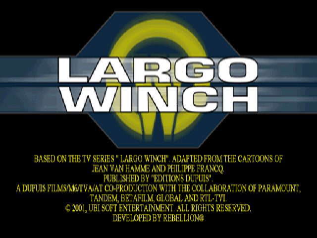 Largo Winch .//Commando Sar title screen image #1 