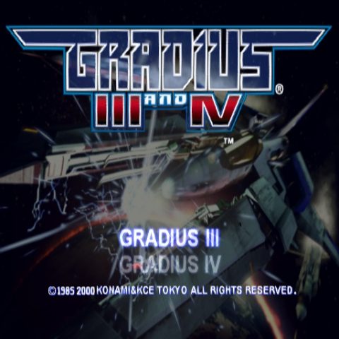 Gradius III and IV  title screen image #1 