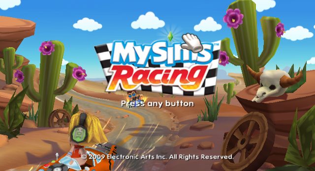 MySims Racing title screen image #1 