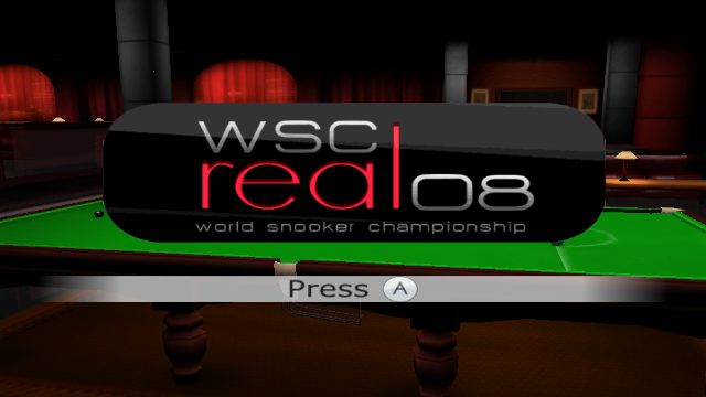 WSC Real 08: World Snooker Championship title screen image #1 