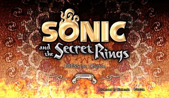 Sonic and the Secret Rings title screen image #1 