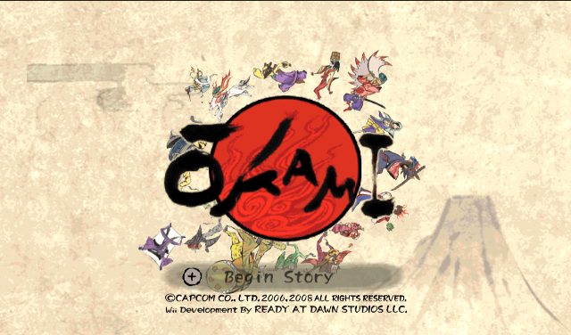 Ōkami  title screen image #1 